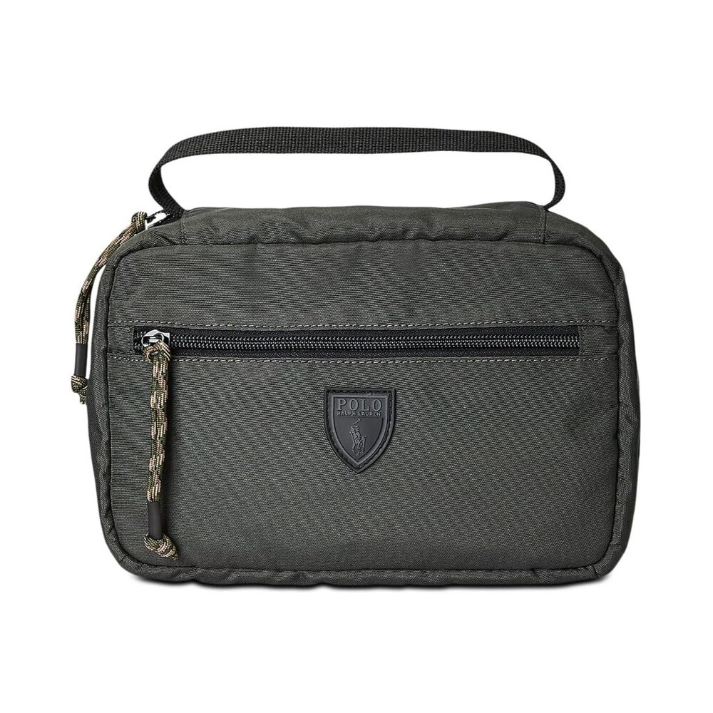 Polo Ralph Lauren Men's Canvas Hanging Travel Case Gray